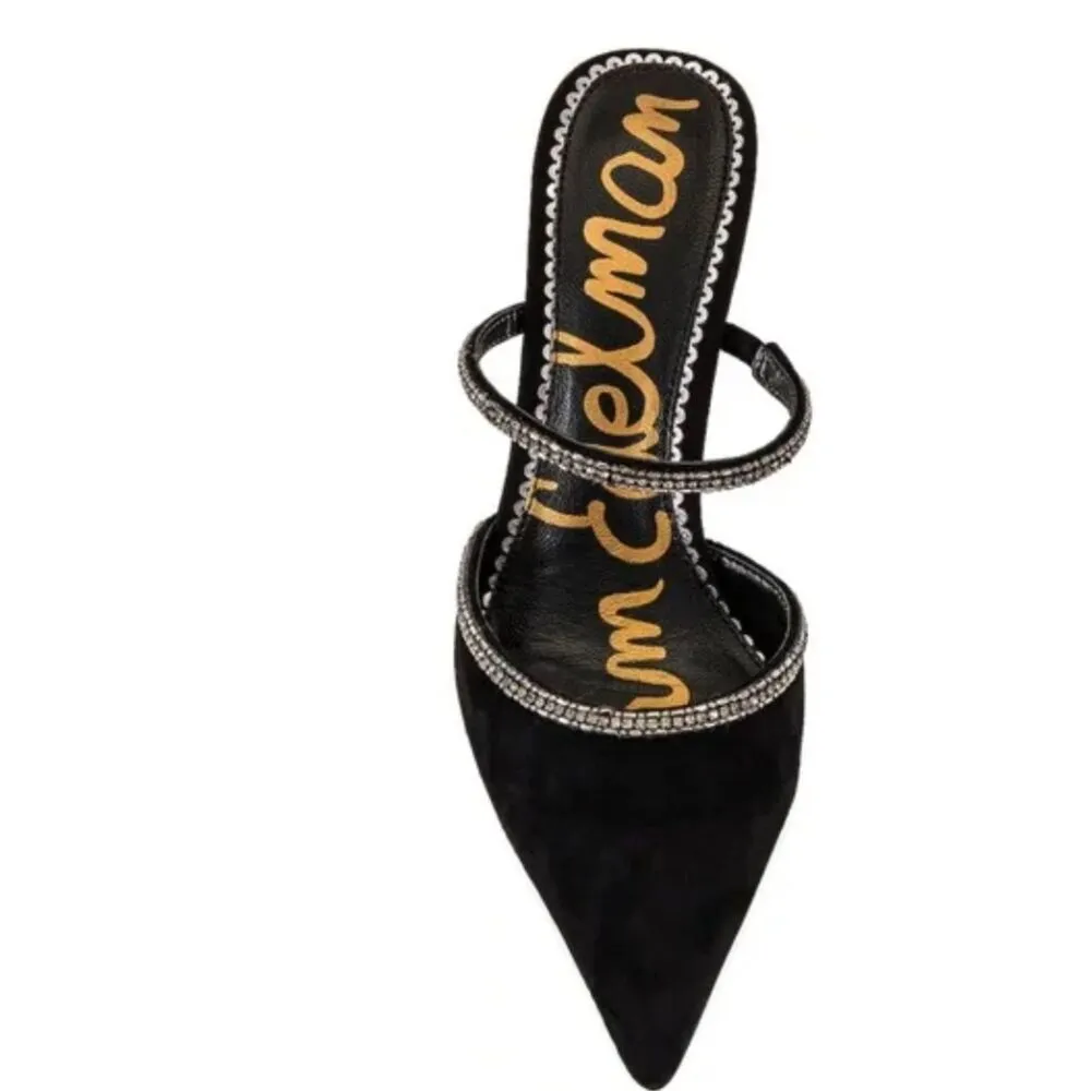 Sam Edelman Anita Black Embellished Mule Pumps Size 9.5 - Image 3