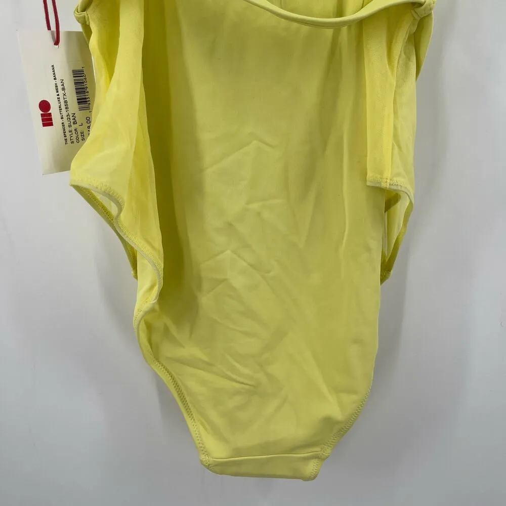 SOLID & STRIPED Swimsuit Size Large One Piece NWT The Spencer Banana Mesh Swim - Image 12