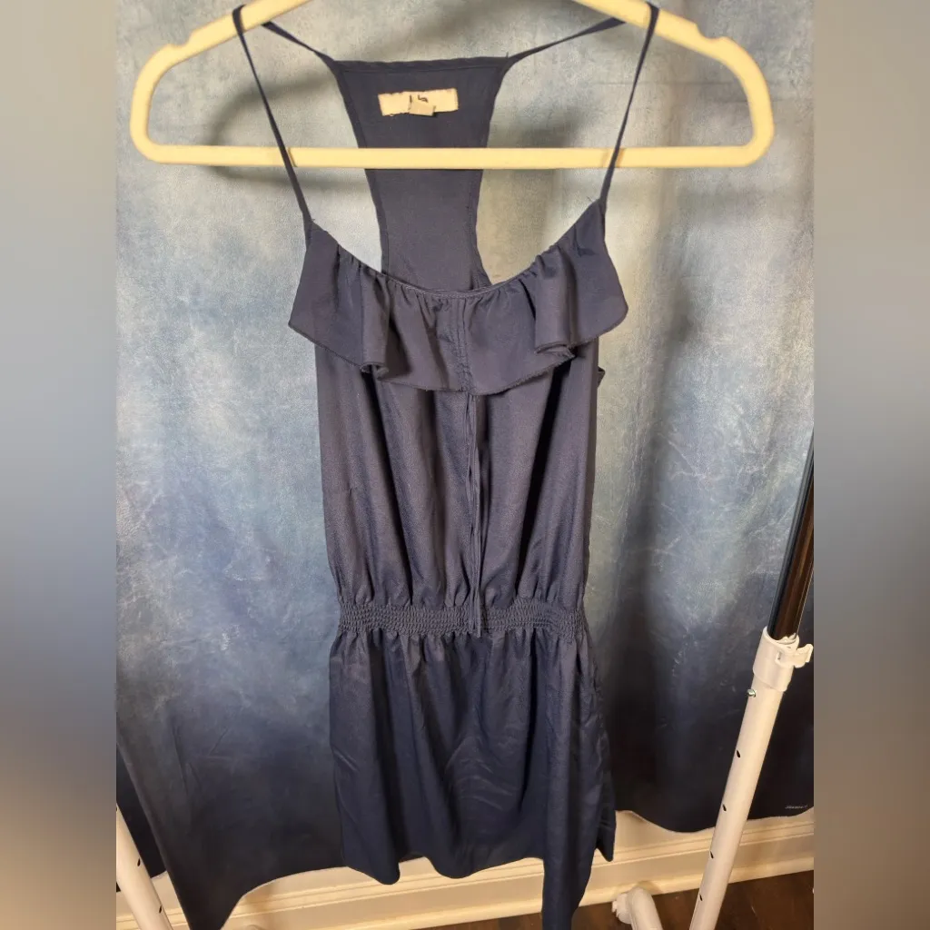 Navy Blue Ruffled Sundress - Image 2