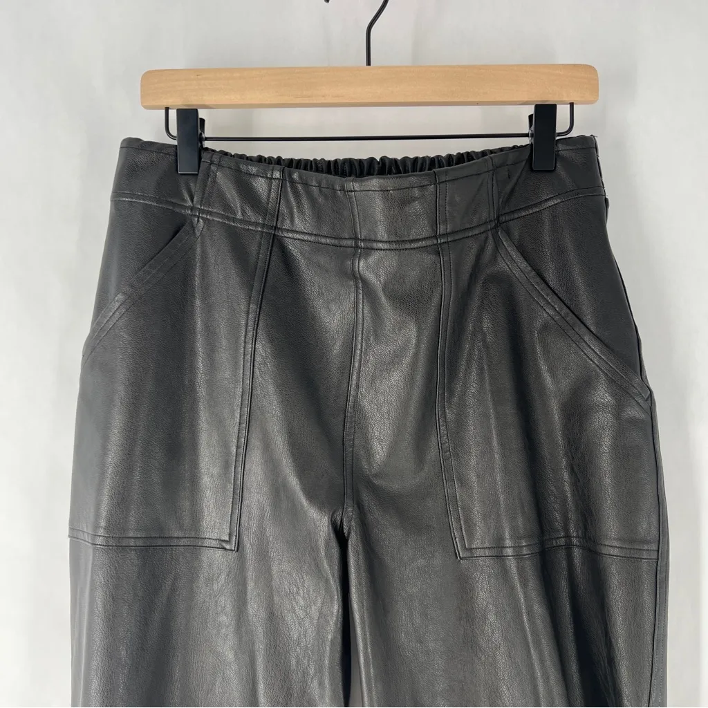 SPANX Faux Leather-Like Jogger Elastic Waist‎ Pull On Relaxed Fit Casual Size XL - Image 4