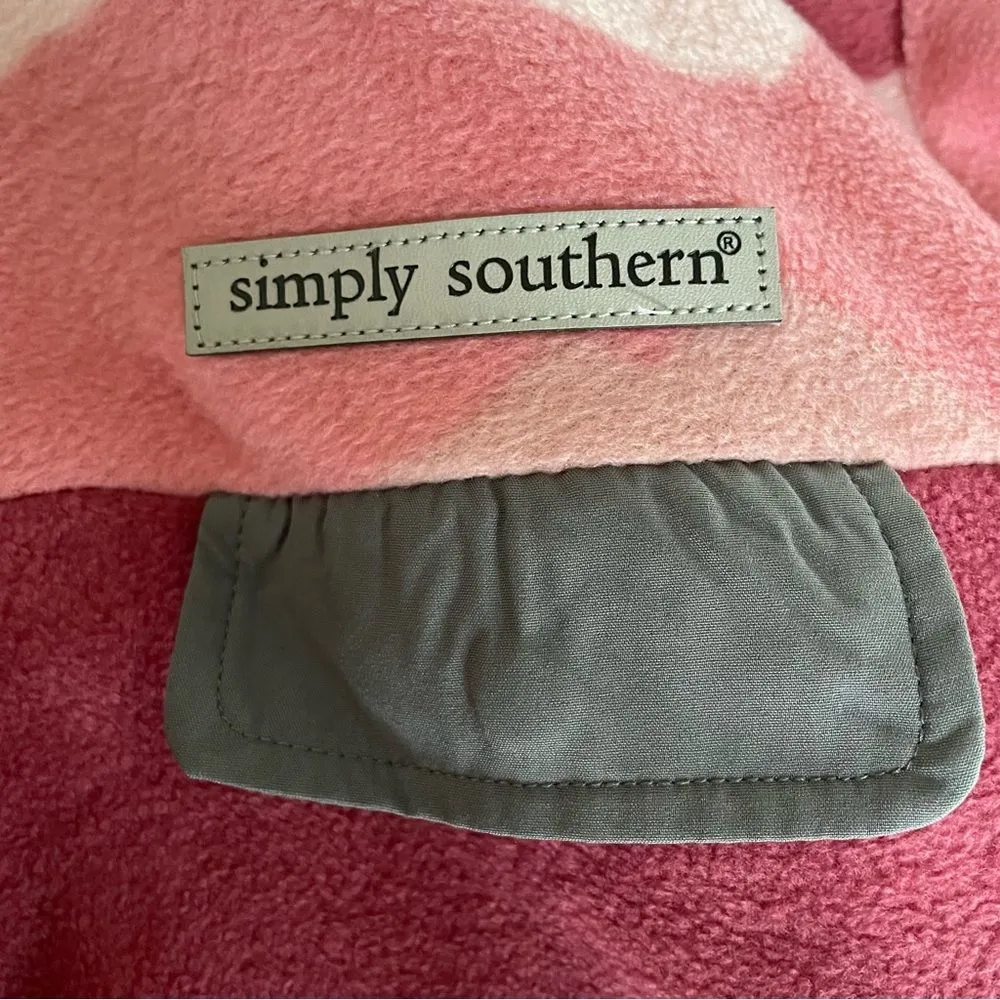 Simply Southern Made For Outdoors Mountain Fleece Dress Rose Desert Hues L - Image 6