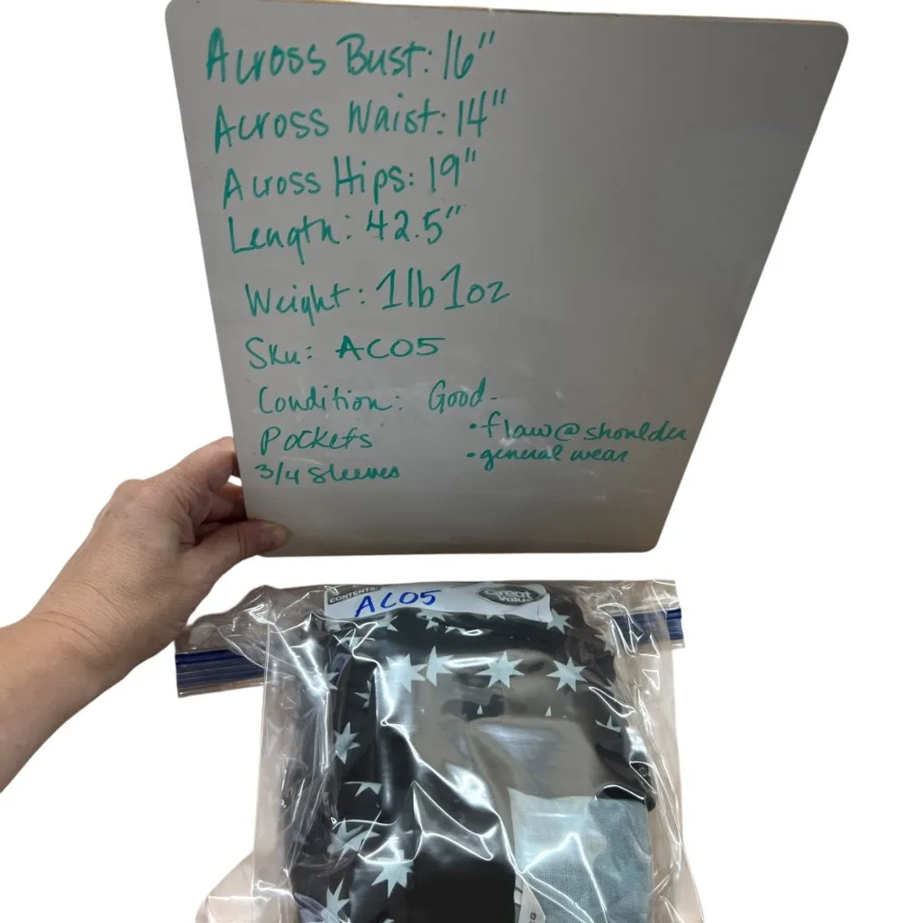 Diane Von Furstenberg Taurus Star Print Silk Wrap Dress Black Pale Blue Size 6 - Image 12