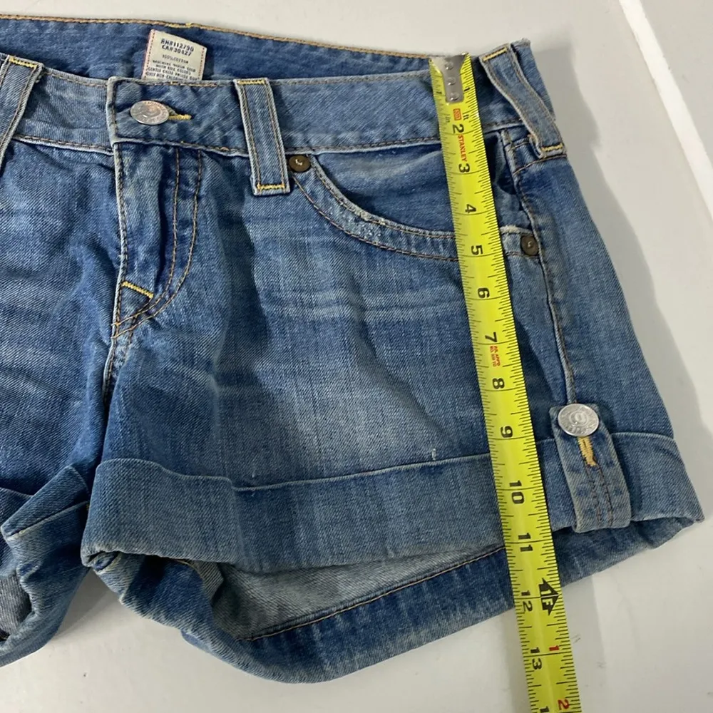 True Religion Denim Blue Women's Shorts Size 32 / 100% Cotton/ Preowned - Image 8