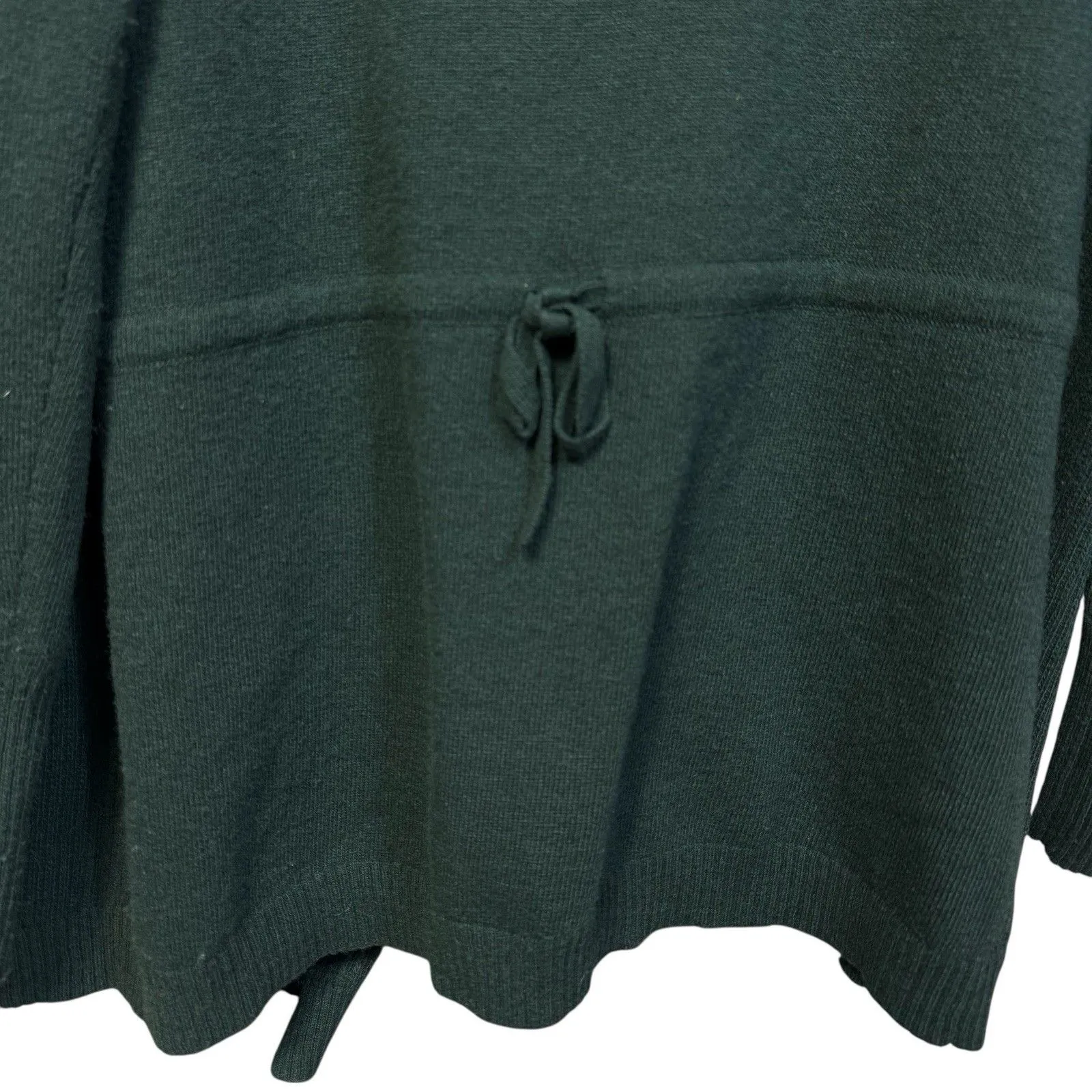 Banana Republic Womens Sweater Large Green Cashmere Wool Open Cardigan Office - Image 4