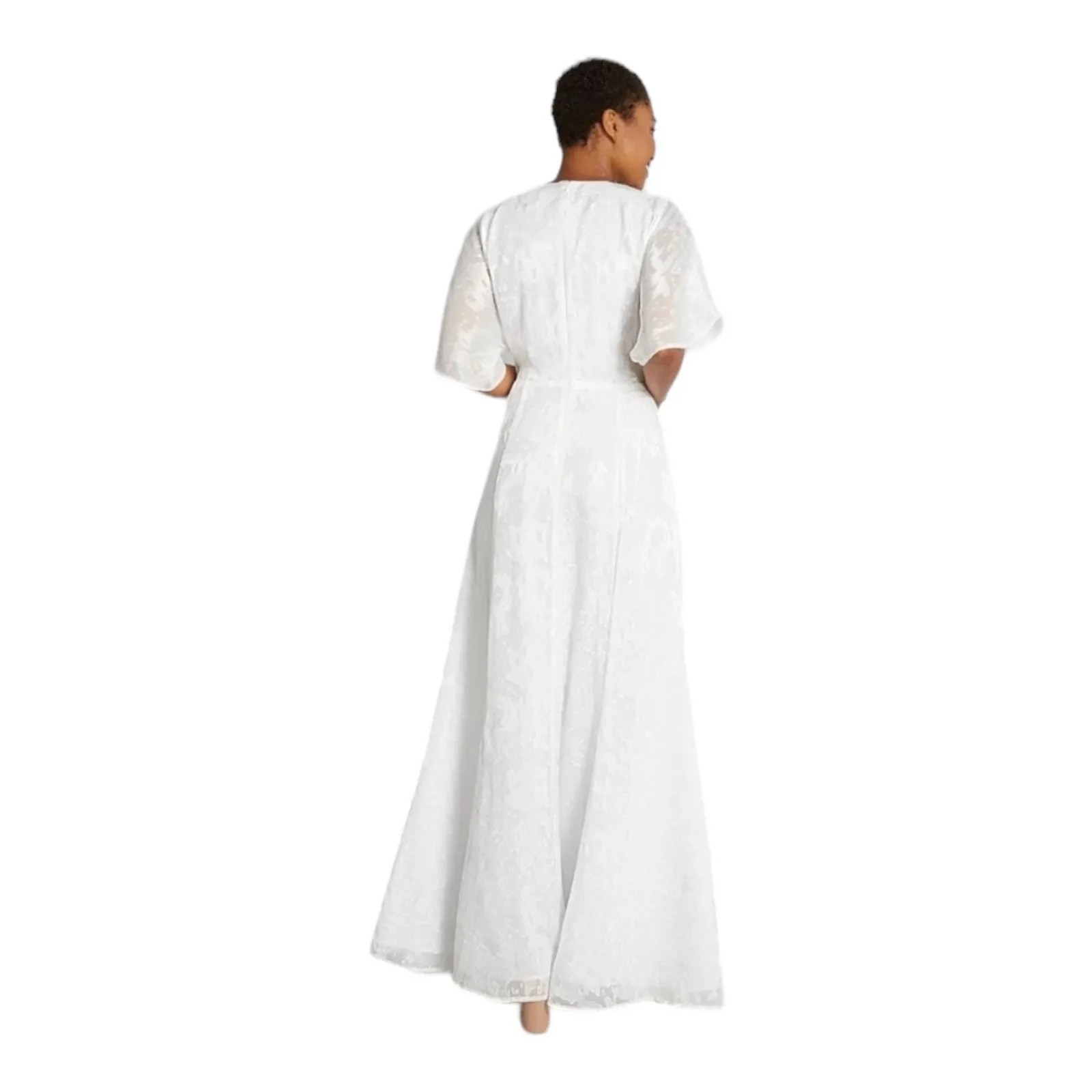 HUTCH White Maxi Dress Cutout‎ Size 4 New - Image 3