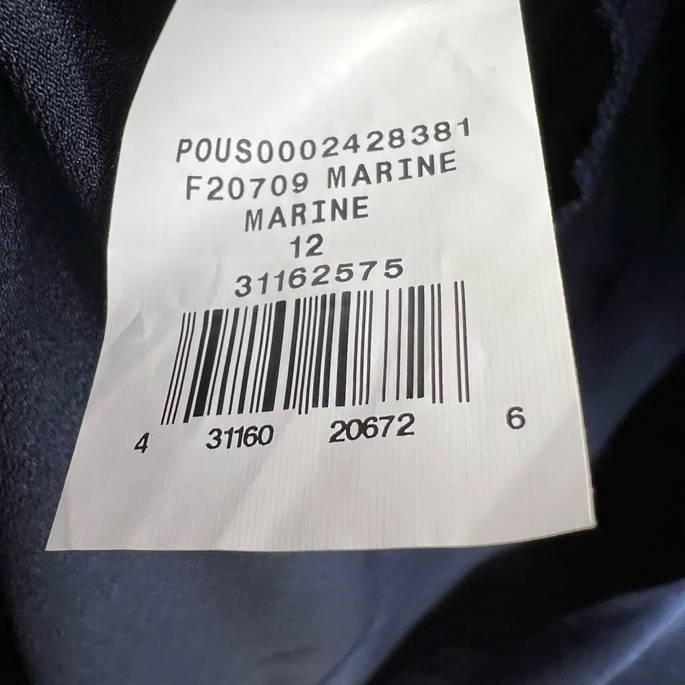 DB Studio Formal Dress Navy Blue Luxe Charmeuse Halter Neck Floor Length Size 20 - Image 6