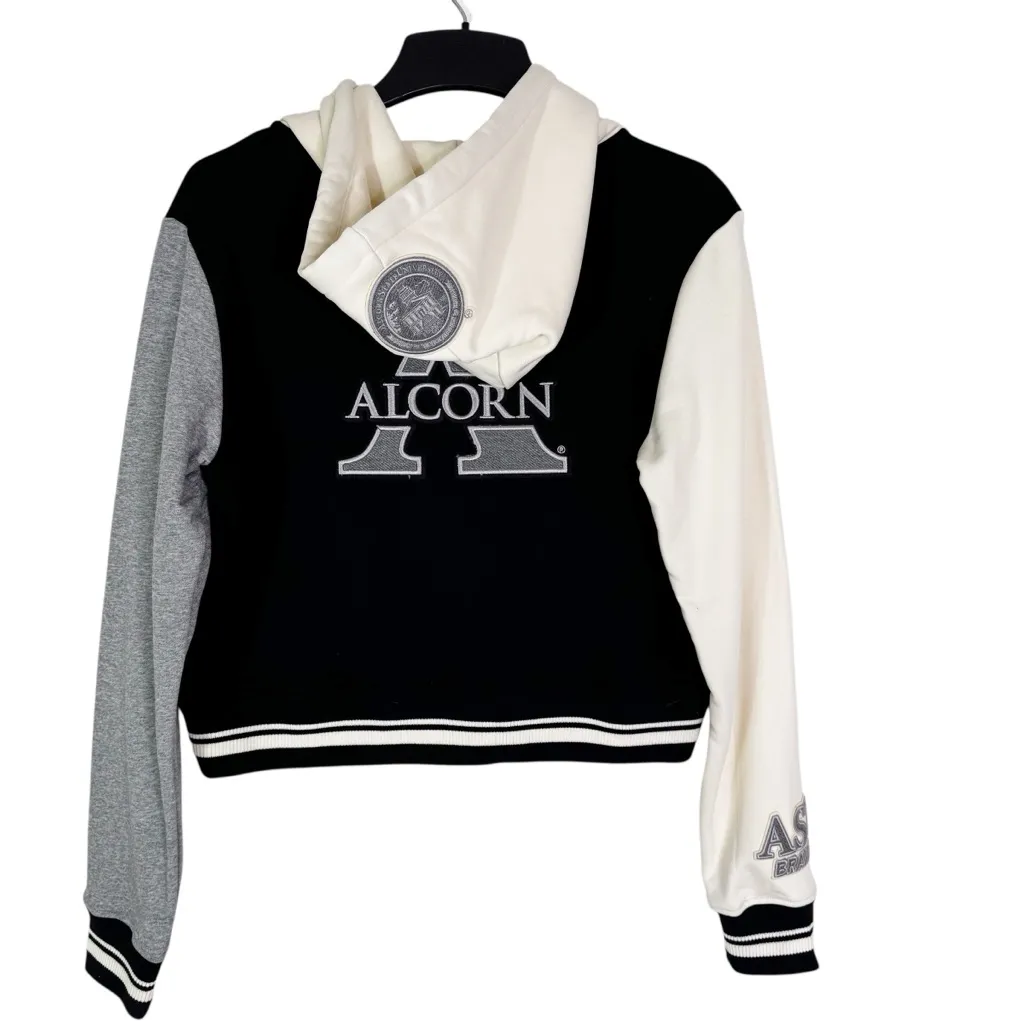 NWT Pro Standard Alcorn State University Full Zip
Hooded Sweatshirt Black Size M Size M - Image 5