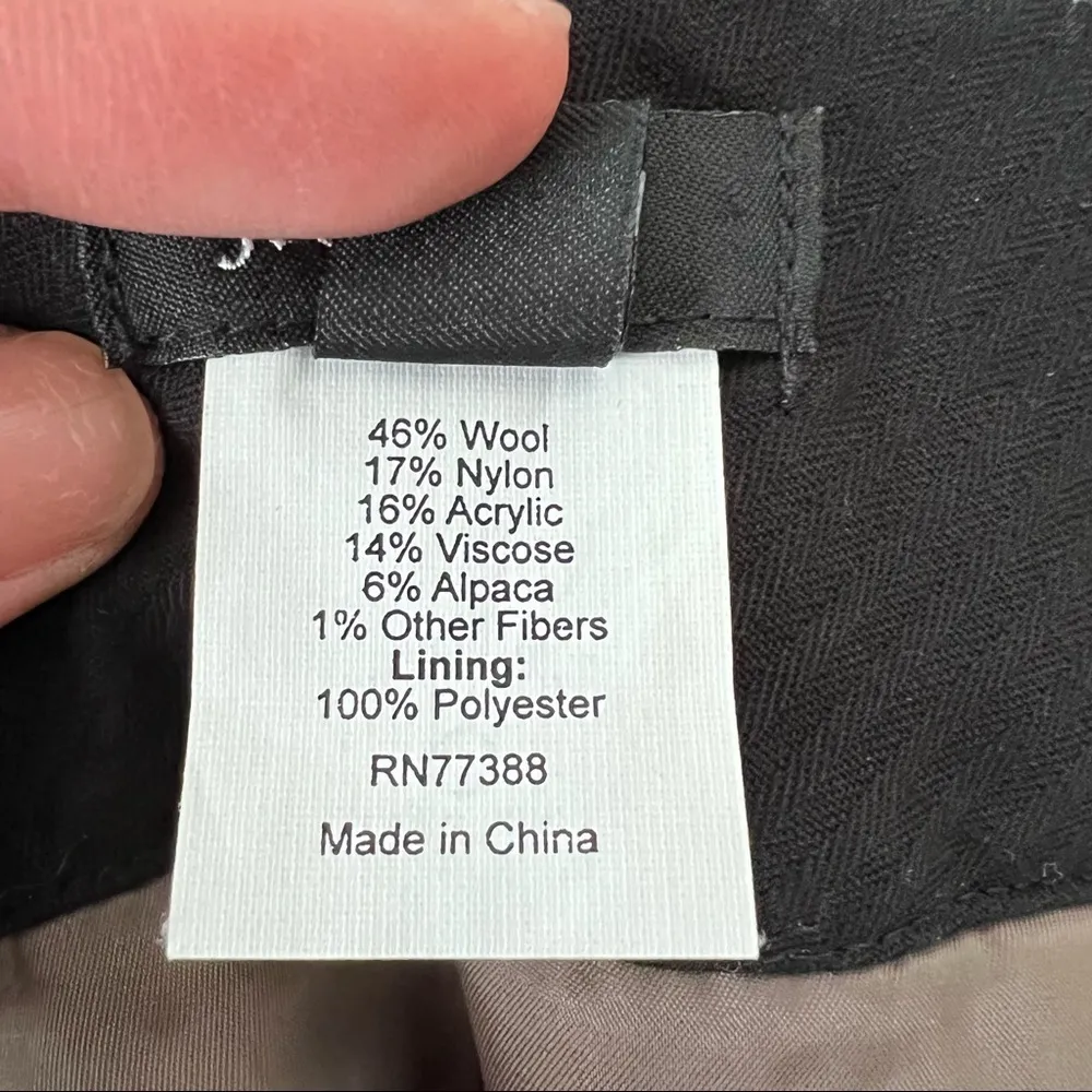 J. Crew Grey Wool & Alpaca Blend Tweed Knee Length Pencil Skirt Size 0 EUC - Image 7