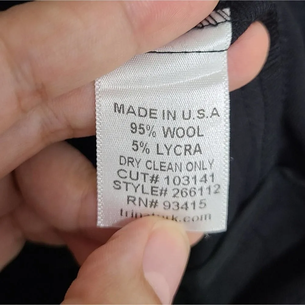 Trina Turk Wool Black Dress Pants Size 6 - Image 4