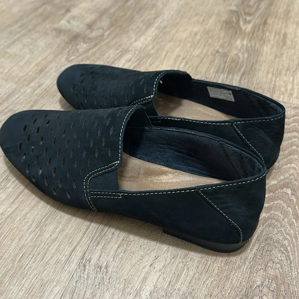 EARTH ORIGINS | Black Suede Perforated Rocco Loafers - Image 6