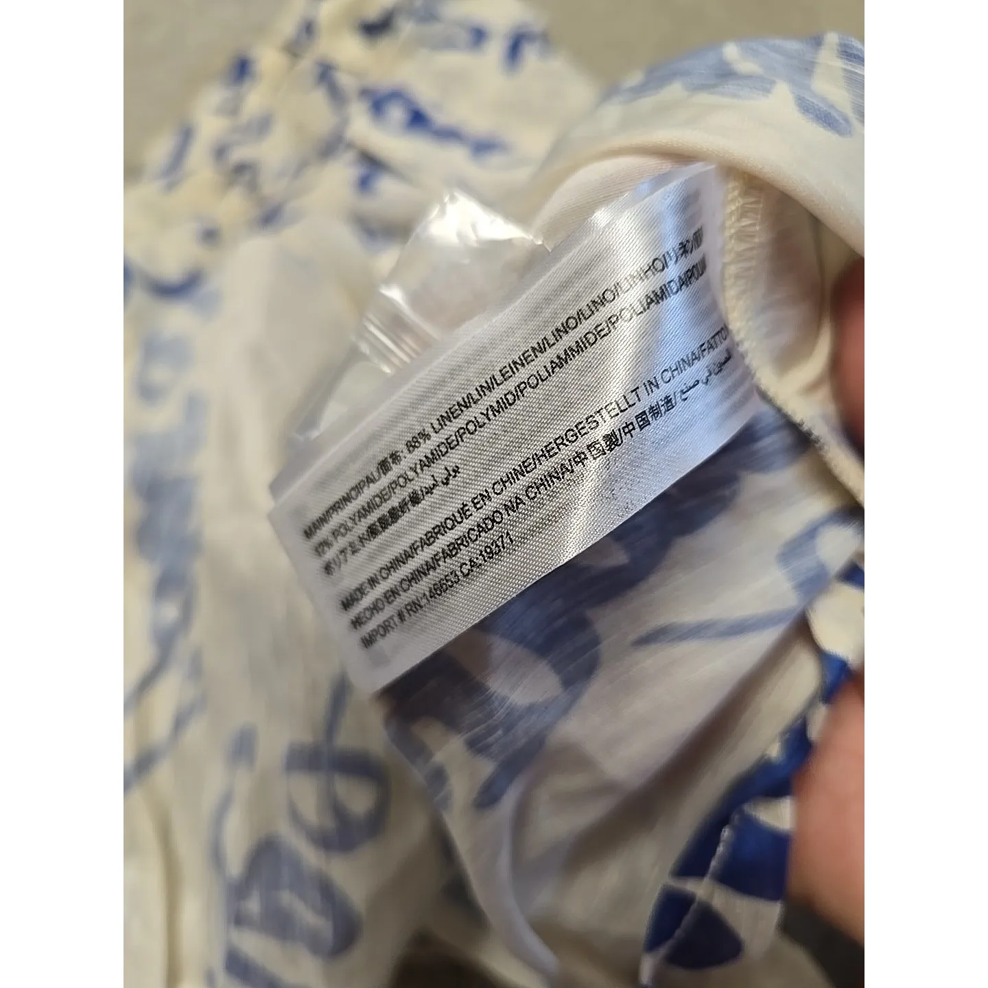 C/Meo Collective Slow Burn Long Sleeve Short Logo Print Cream Oversized XXS - Image 11