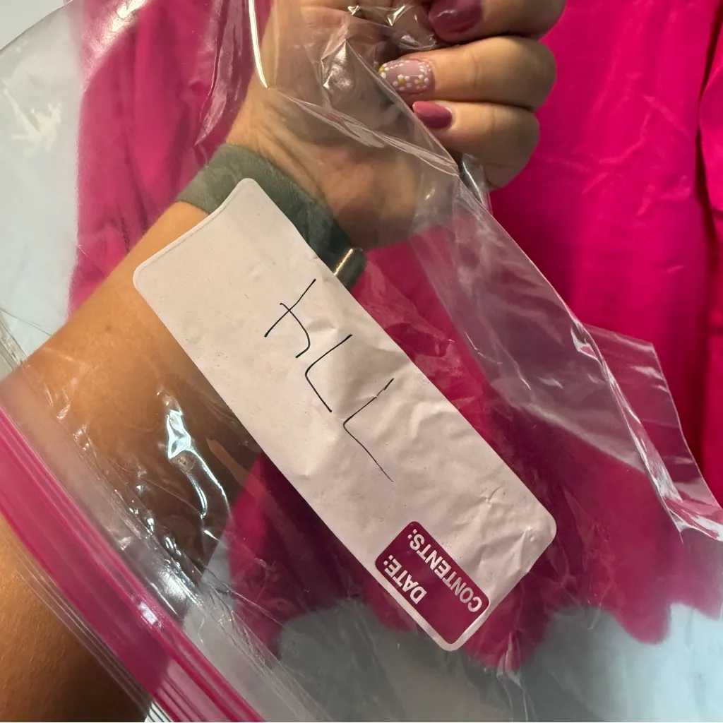 Luna Moon Bright Pink Magenta Embroidered Popover Tunic Top Boho‎ Lightweight XL - Image 6