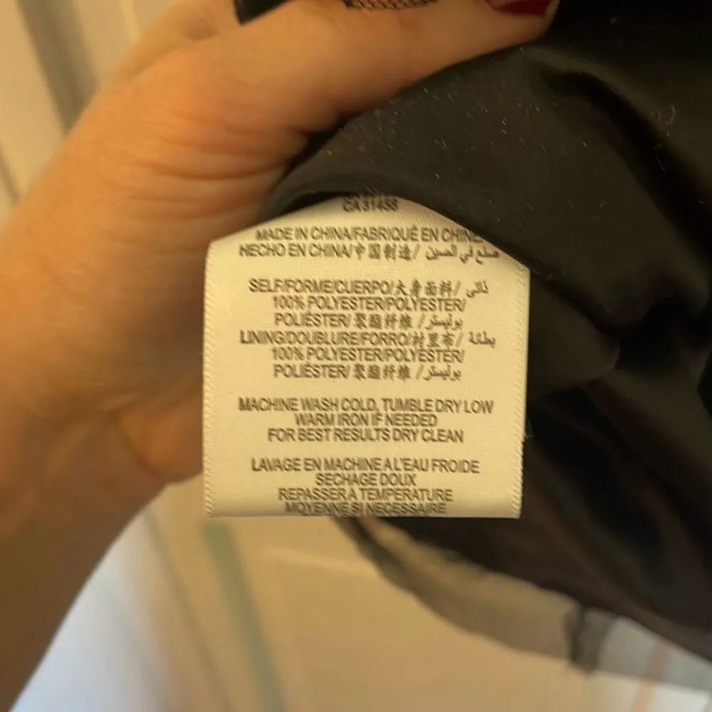 Max & Cleo black textured faux wrap dress  6 - Image 6