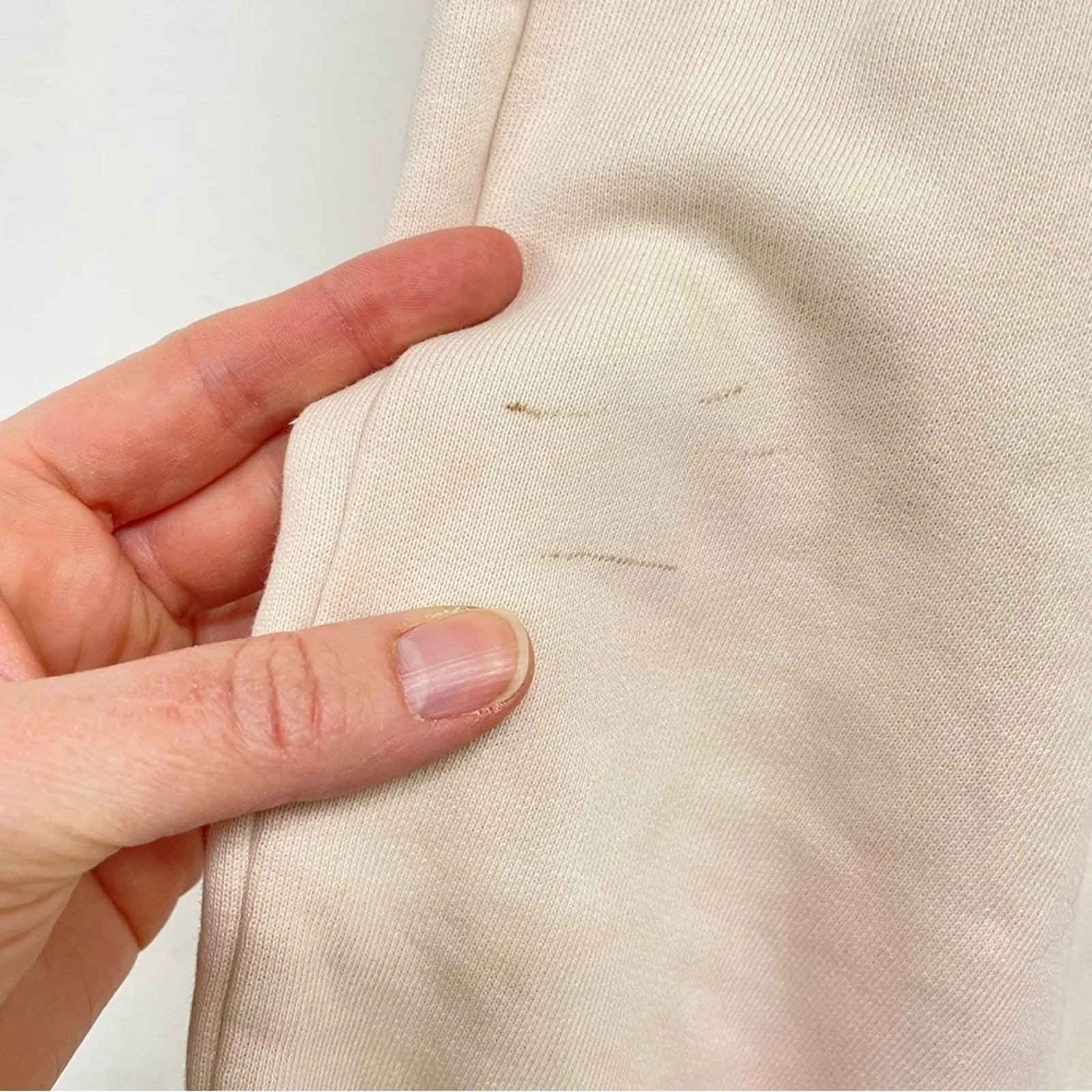 Reformation Pale Yellow Pink Tie Dye Pull On Sweatpants Womens XS Cozy Damaged - Image 3