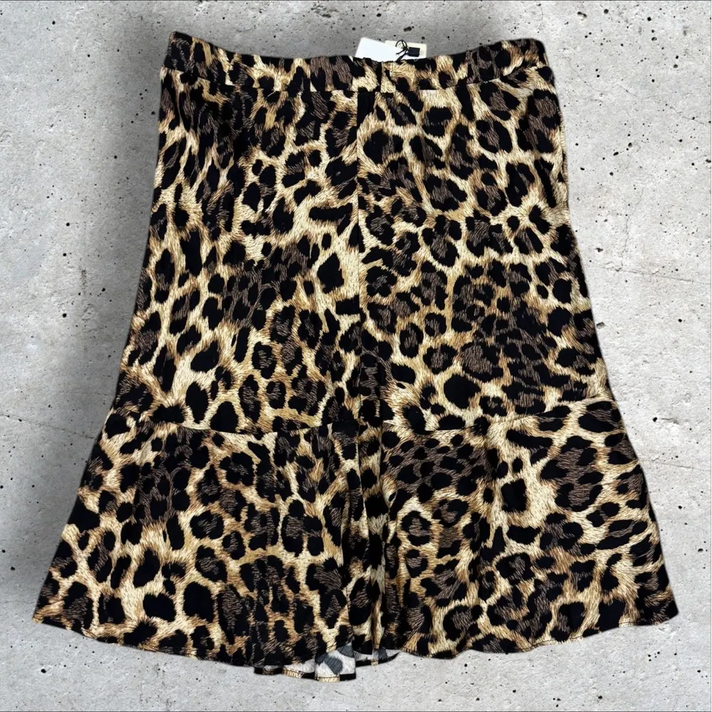 Nation LTD NWT Small Claire Bias Leopard Print Ruffle Hem Mini‎ Skirt Sz S - Image 7