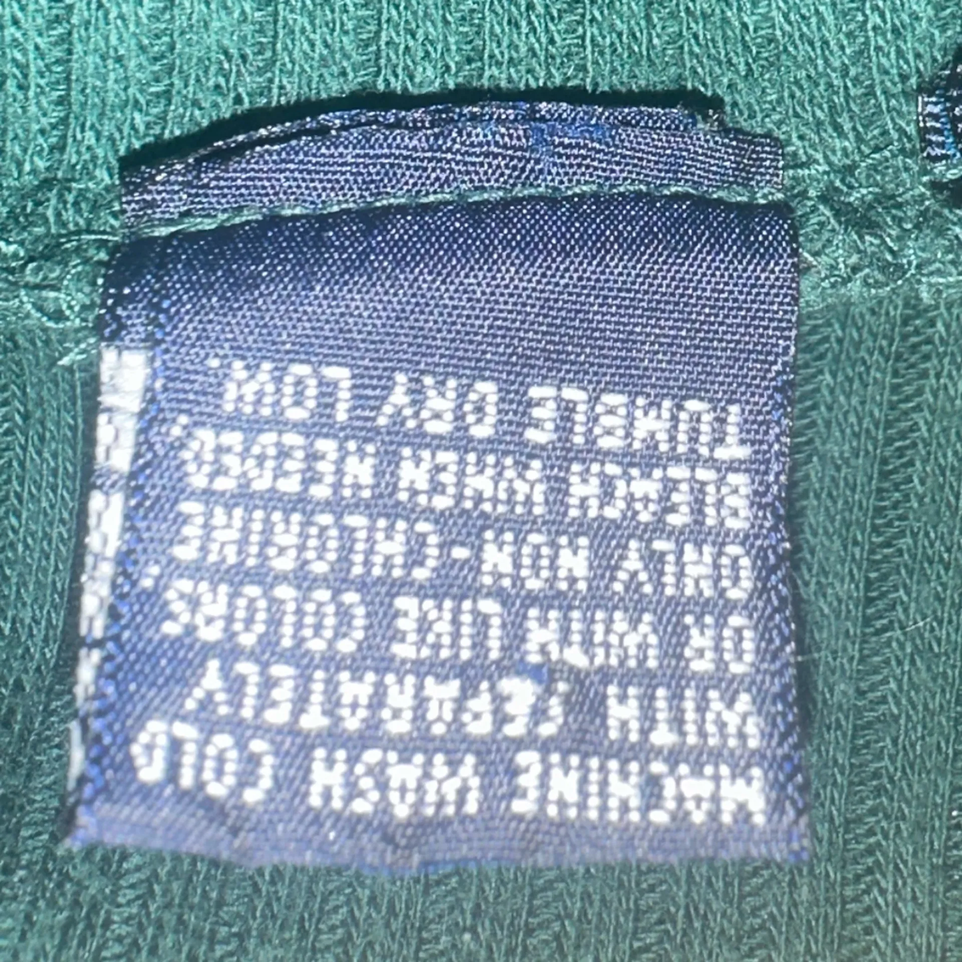 Vintage Emerald Green Ribbed Turtleneck Sweater Size L - Image 4