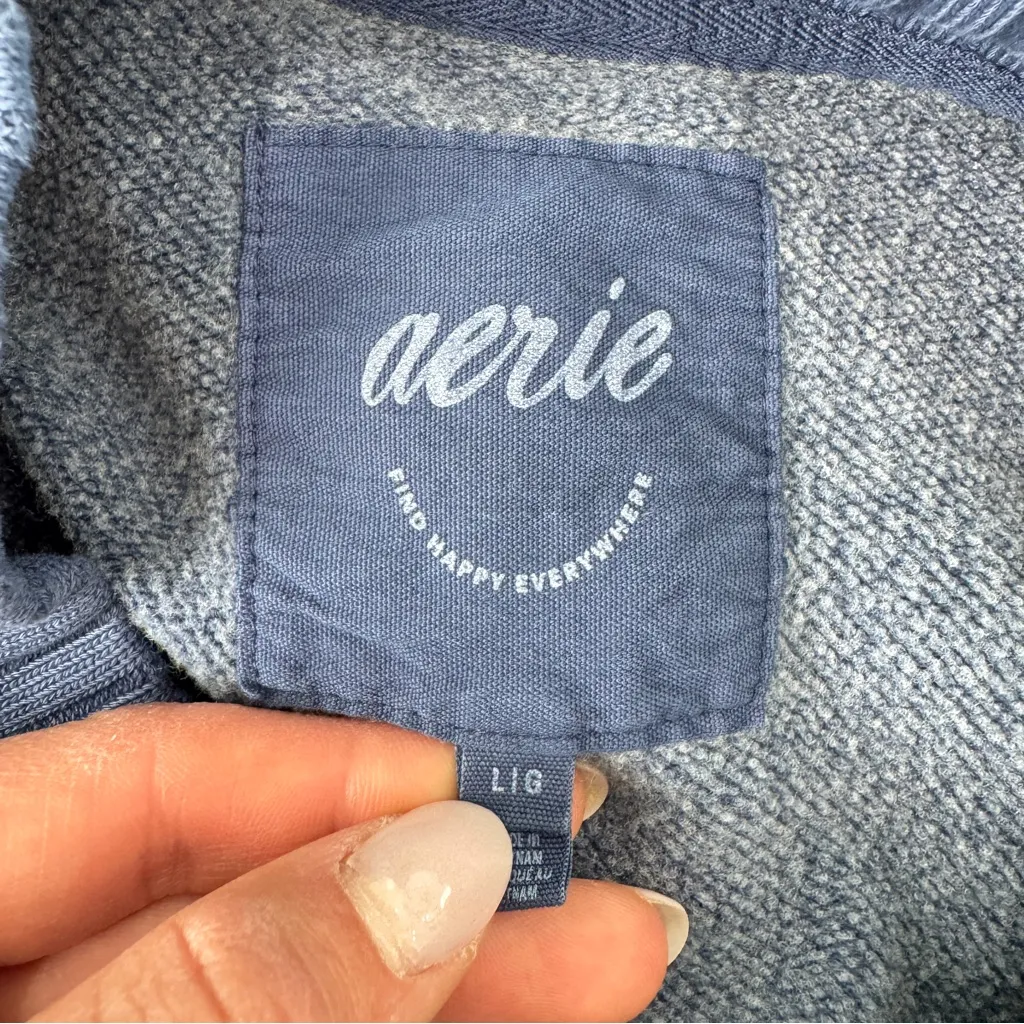 Aerie The Chill Checked Out Crewneck Sweatshirt - Image 5