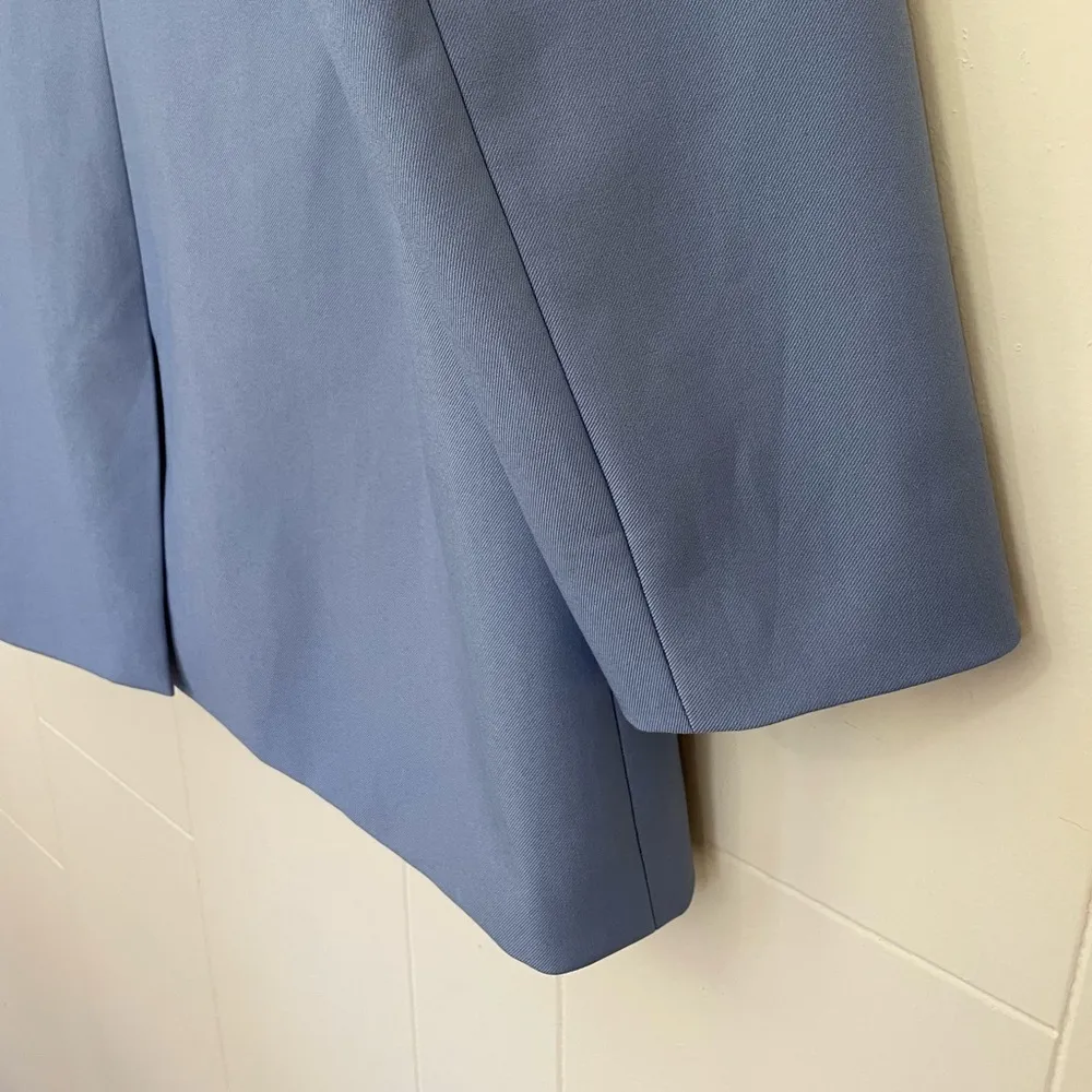 Endless Rose Periwinkle Blue Blazer Jacket One Button Shoulder Pads ~ Size M - Image 13