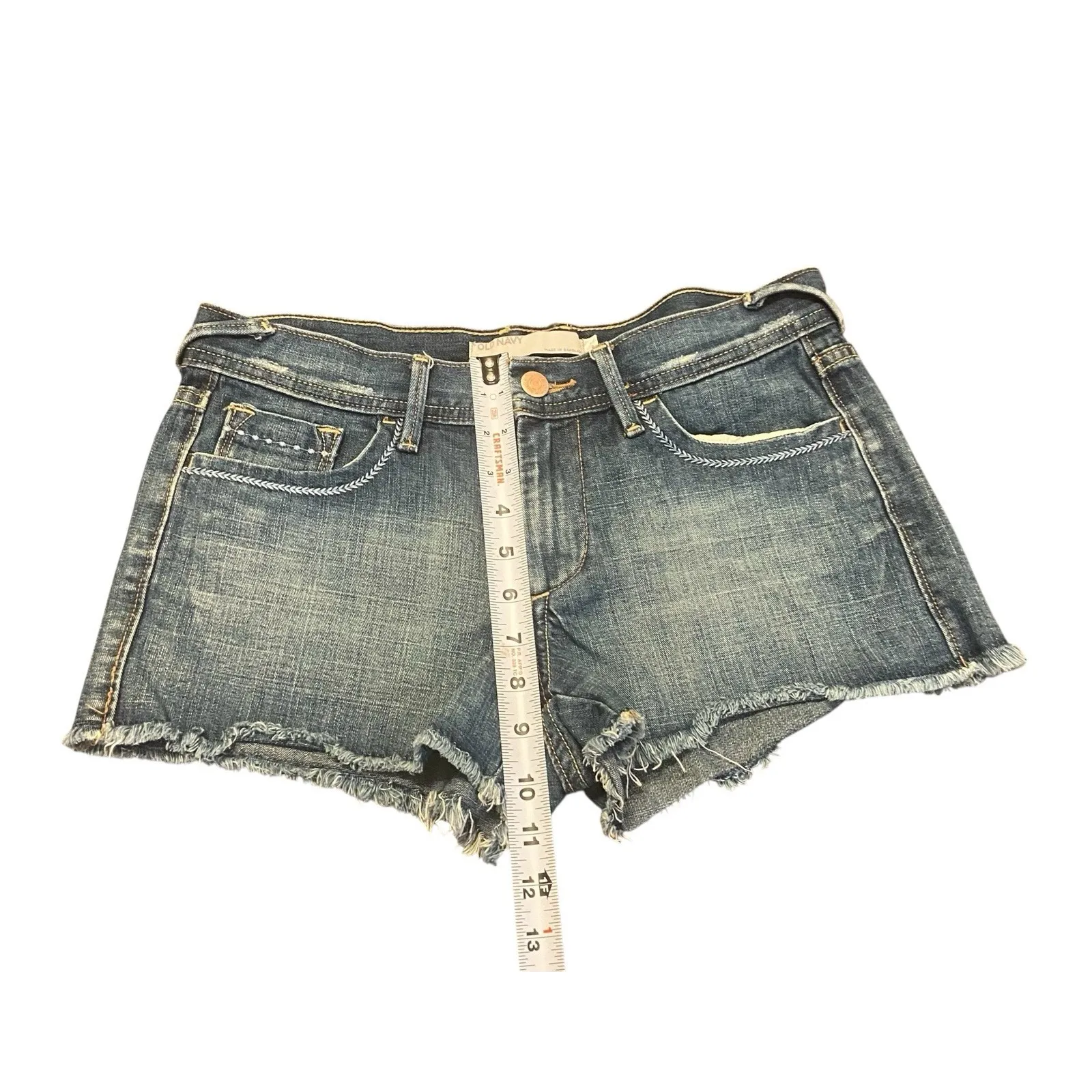 Vintage Women's 2008 Old Navy Denim Jean Shorts Mid Rise‎ Size 4 - Image 4