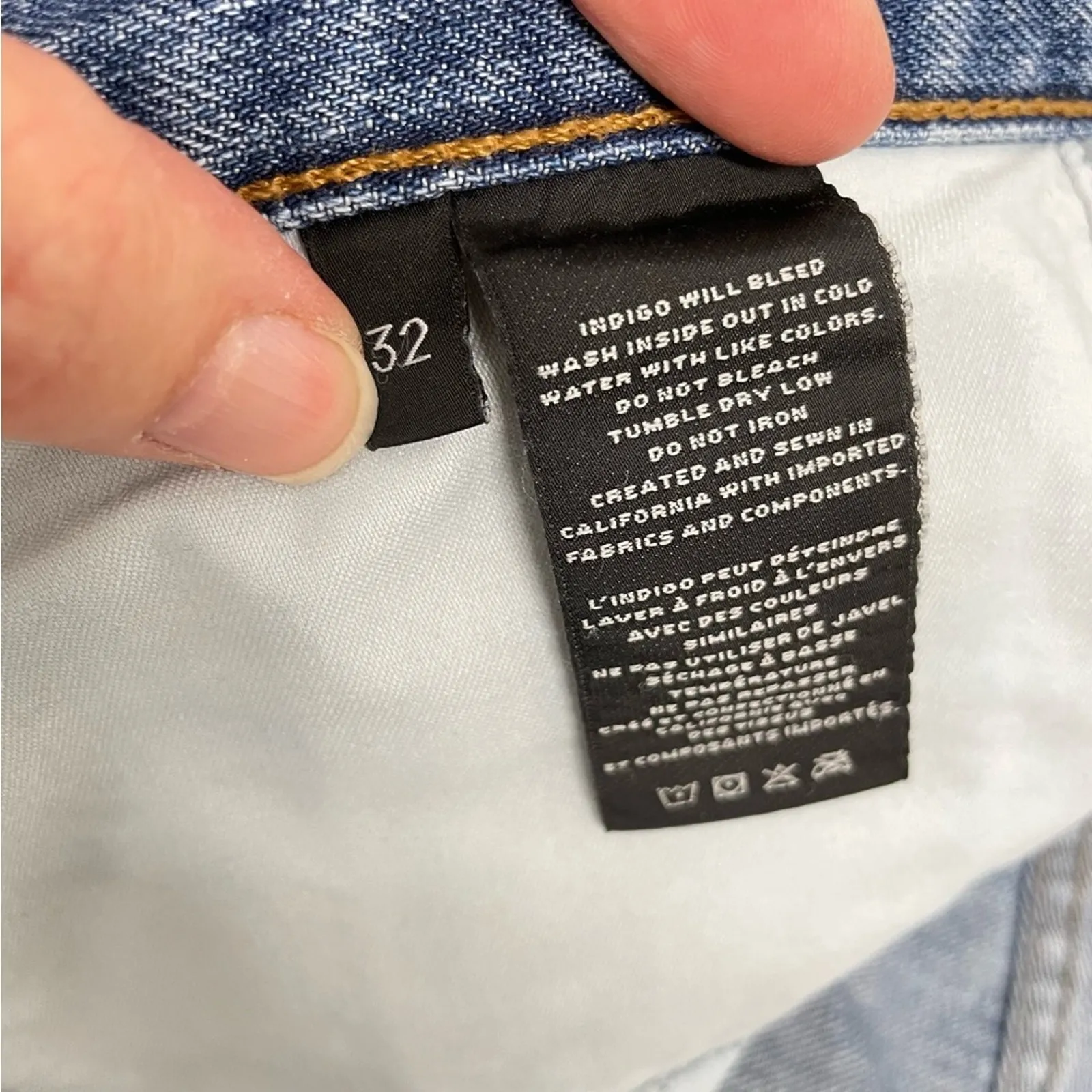 J Brand Wynne High Rise Crop Step Hem Jeans Womens 32 Blue Denim Zip Fly Raw - Image 10