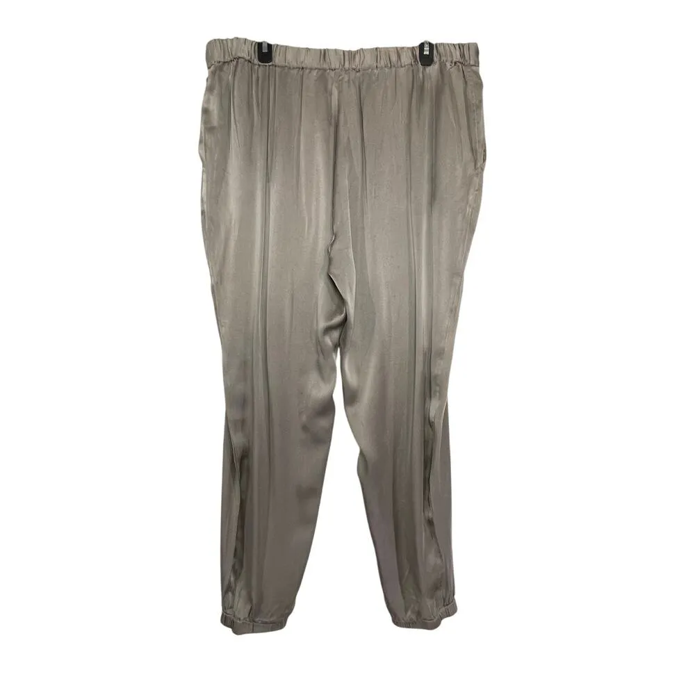 EILEEN FISHER Women’s Silk Jogger Pull on Drawstring Pants size XL - Image 5