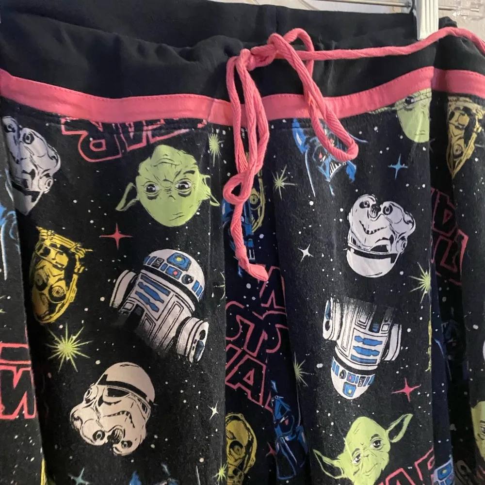 Women’s Star Wars Lounge Sleep Pants M Waist 32” Inseam 31” Multicolor - Image 2