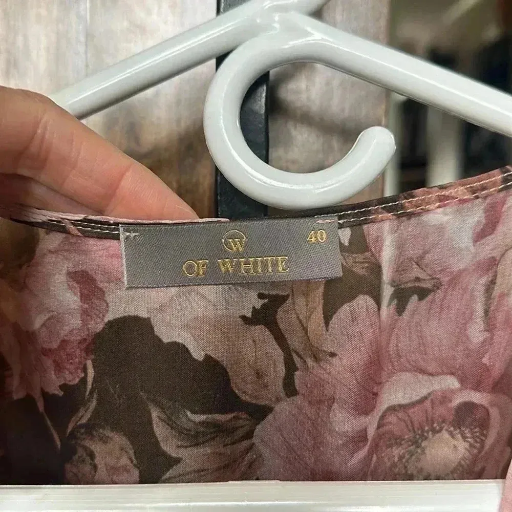 W of white dress size small floral dress - Image 5