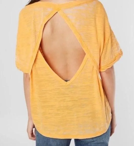 Free People viola burnout open back tee - Image 2