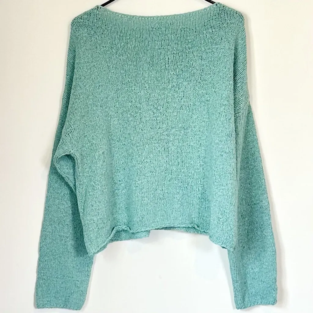 NWT Madewell Boatneck Pullover Knit Sweater in Wave Crest - Size: Large - Image 7