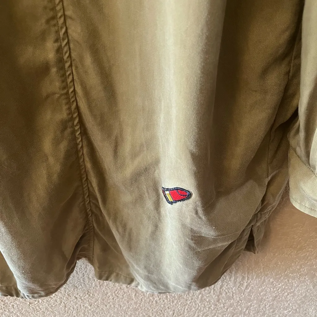 ZARA  Utility Patch Jacket Women’s Small Khaki 100% Cotton - Image 8