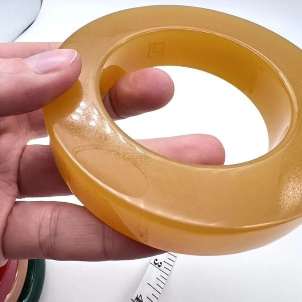 TRADEMARK™ Burch sisters art deco bangle bracelet tan small Tan - Image 3