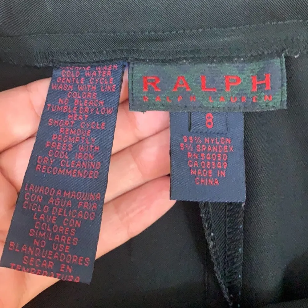 Ralph Ralph Lauren Straight Leg Black Pants - Image 2