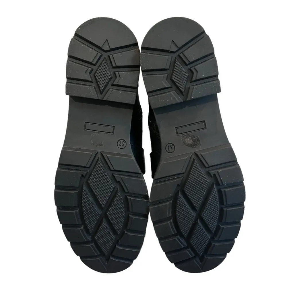 NWOT, Kurt Geiger Storm Black Leather Ankle Combat Boot - Image 13