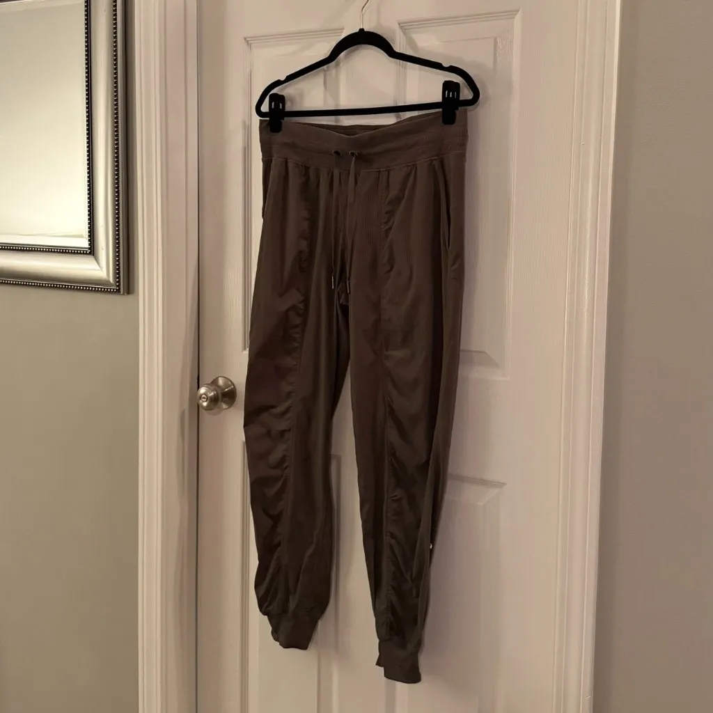 Lululemon Dance Studio Mid Rise Joggers Pants Army Green 10 - Image 2