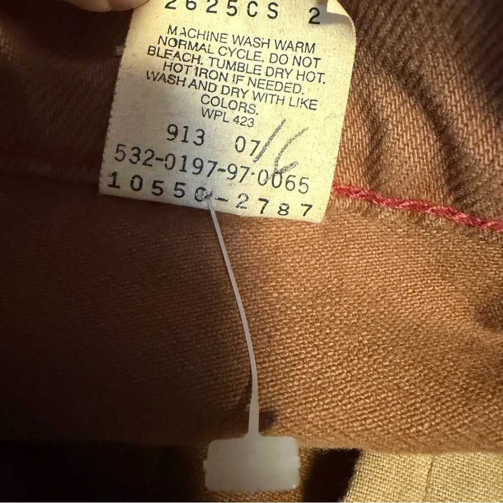 Vintage Levi's 550 relaxed fit jeans Caramel Brown Made in USA Women's 9 Med - Image 7