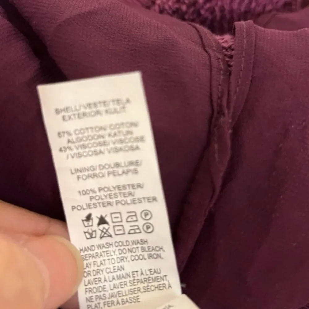 Lucky Brand Magenta Purple Cotton Blend Fishnet Soft Knit Sweater - Image 9