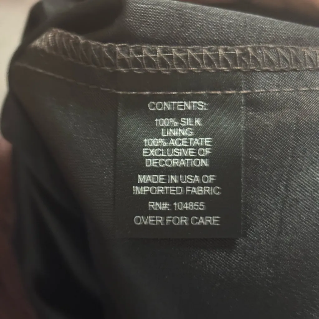 Vintage Y2K 2000s silk brown fairy core coquette midi embroidered mesh skirt 2 - Image 10