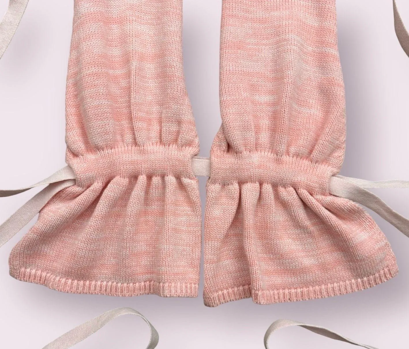 Handmade Y2K Vibes Light Baby Pink Sweater Backless Halter Neck Sleeveless Top Size One Size - Image 6