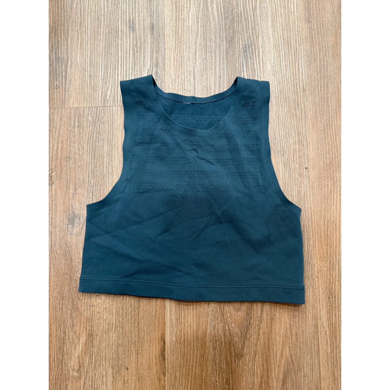 Lululemon Tank Top Teal Sleeveless Cropped Athletic Women's - Image 2