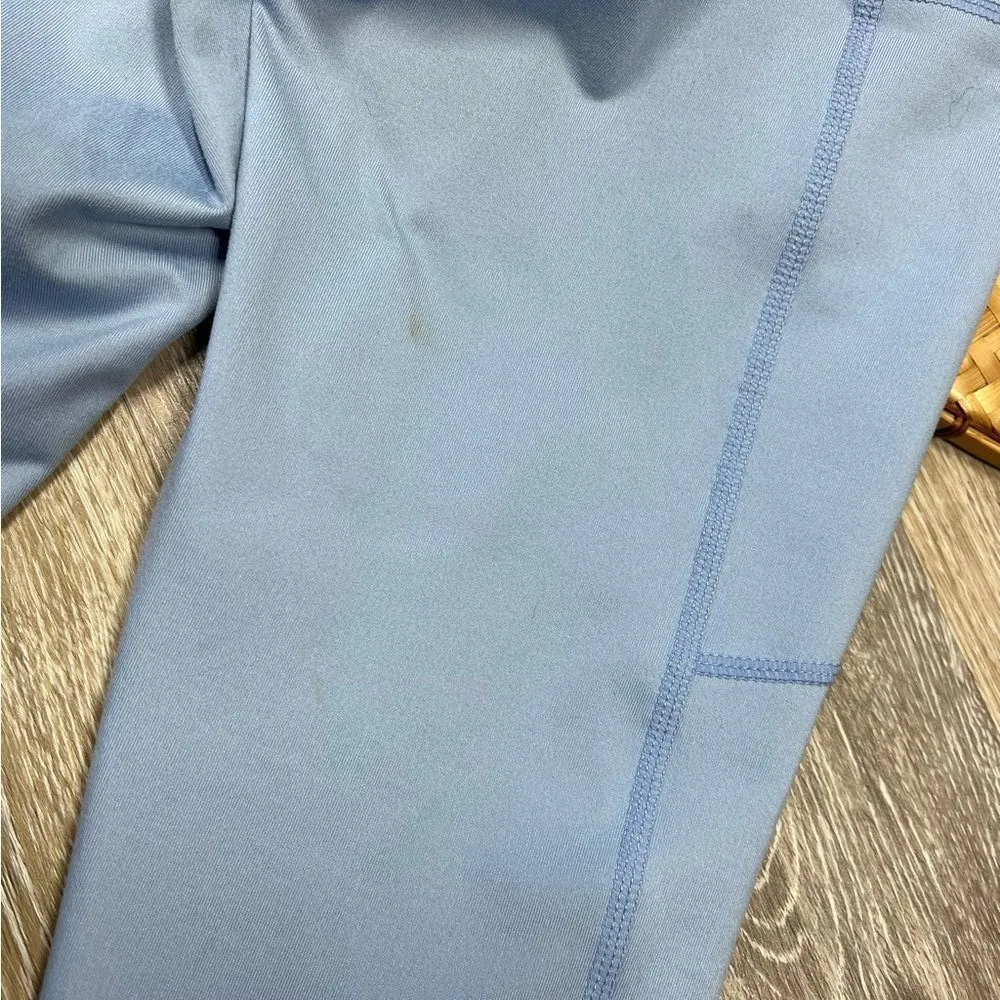 Zella light Blue‎ cropped leggings w/ side pockets - Image 4