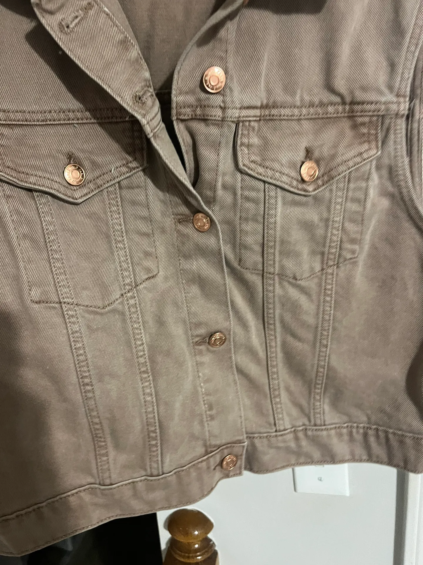 Wild Fable Brown Jean Vest - Image 3