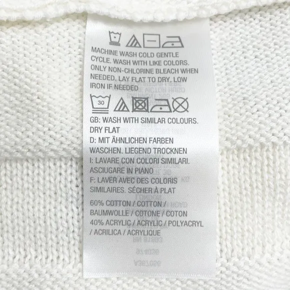 Laurie Felt Ivory Wrap Cardigan Sweater Long - Image 11