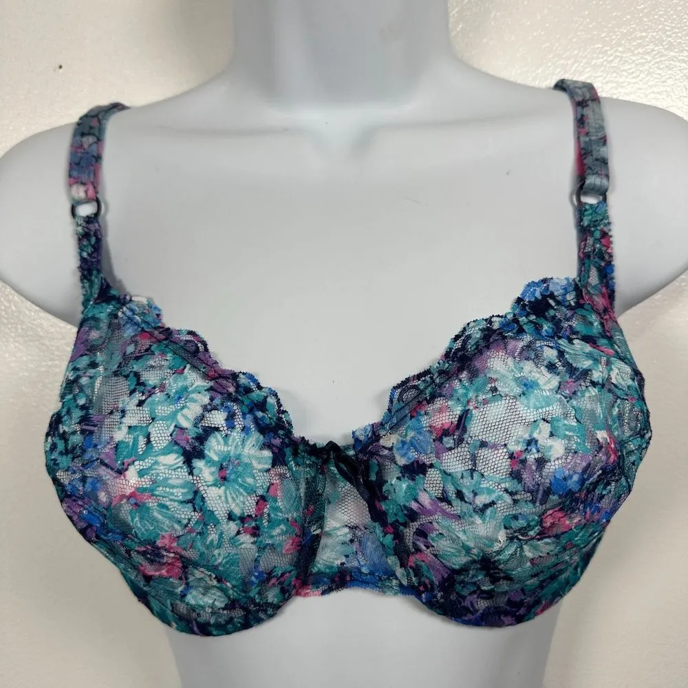 Vintage Warners Lace Royale 34D 1524 Bra See Through Lace Nylon Size undefined - Image 4