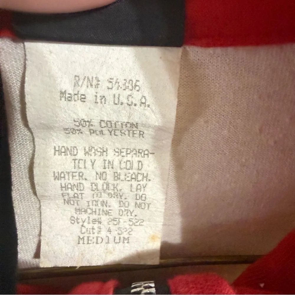 Stylish Women's Bomber Jacket‎ in Red, Black, and White Red Size M - Image 4