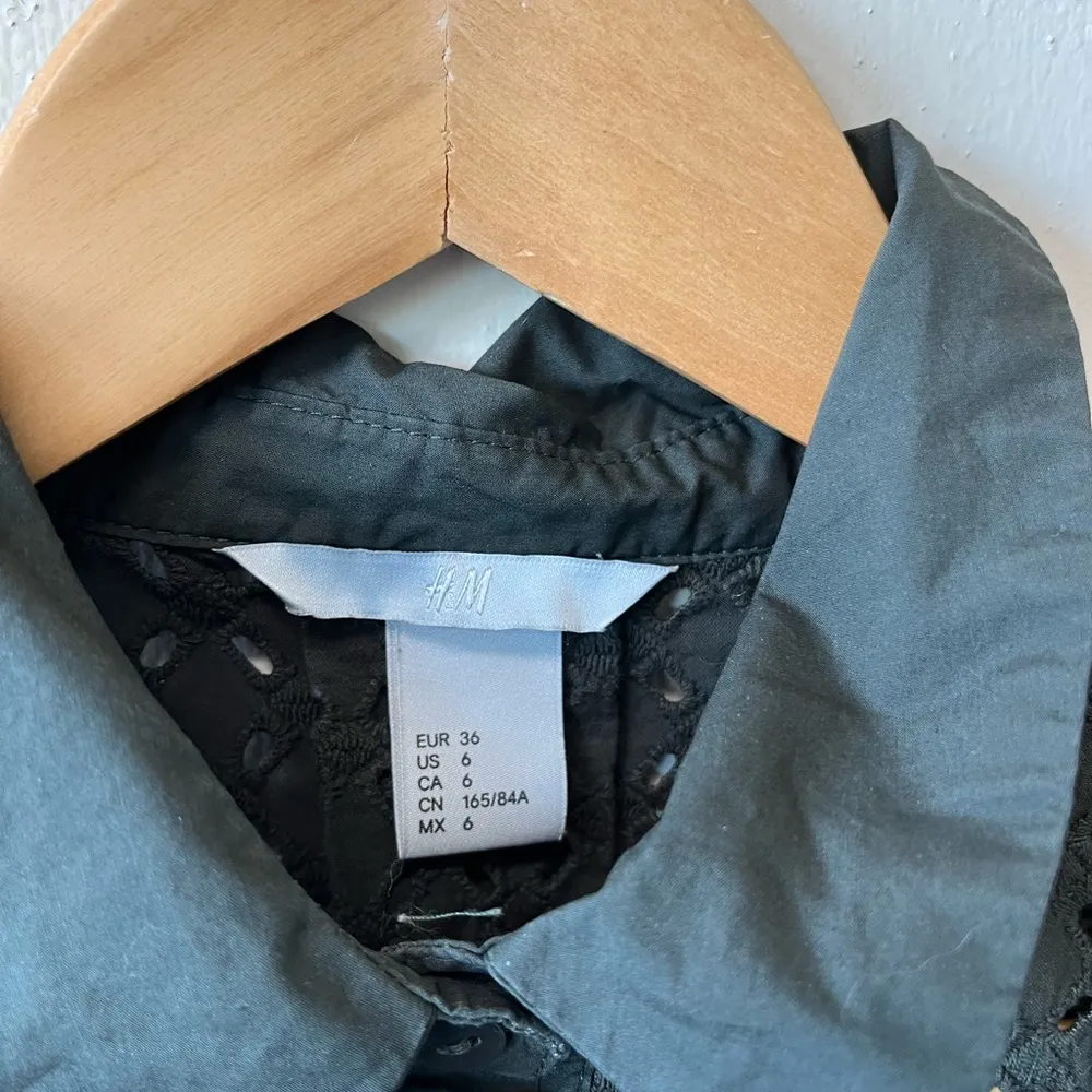 H&M dark green button up shirt - Image 2