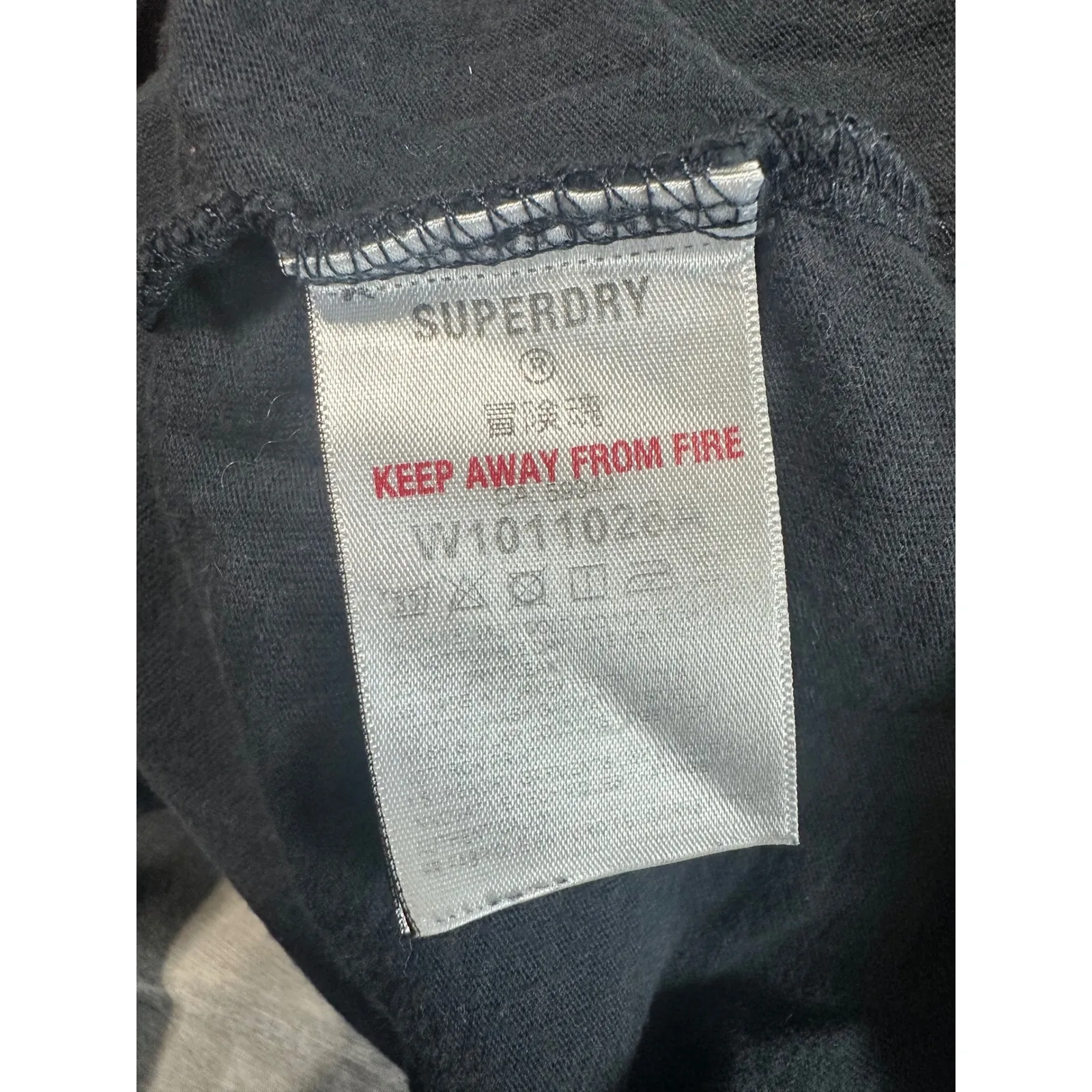 Superdry Womens T-Shirt Crew Neck Short Sleeve Graphic‎ Tee Black Size US 8 - Image 6