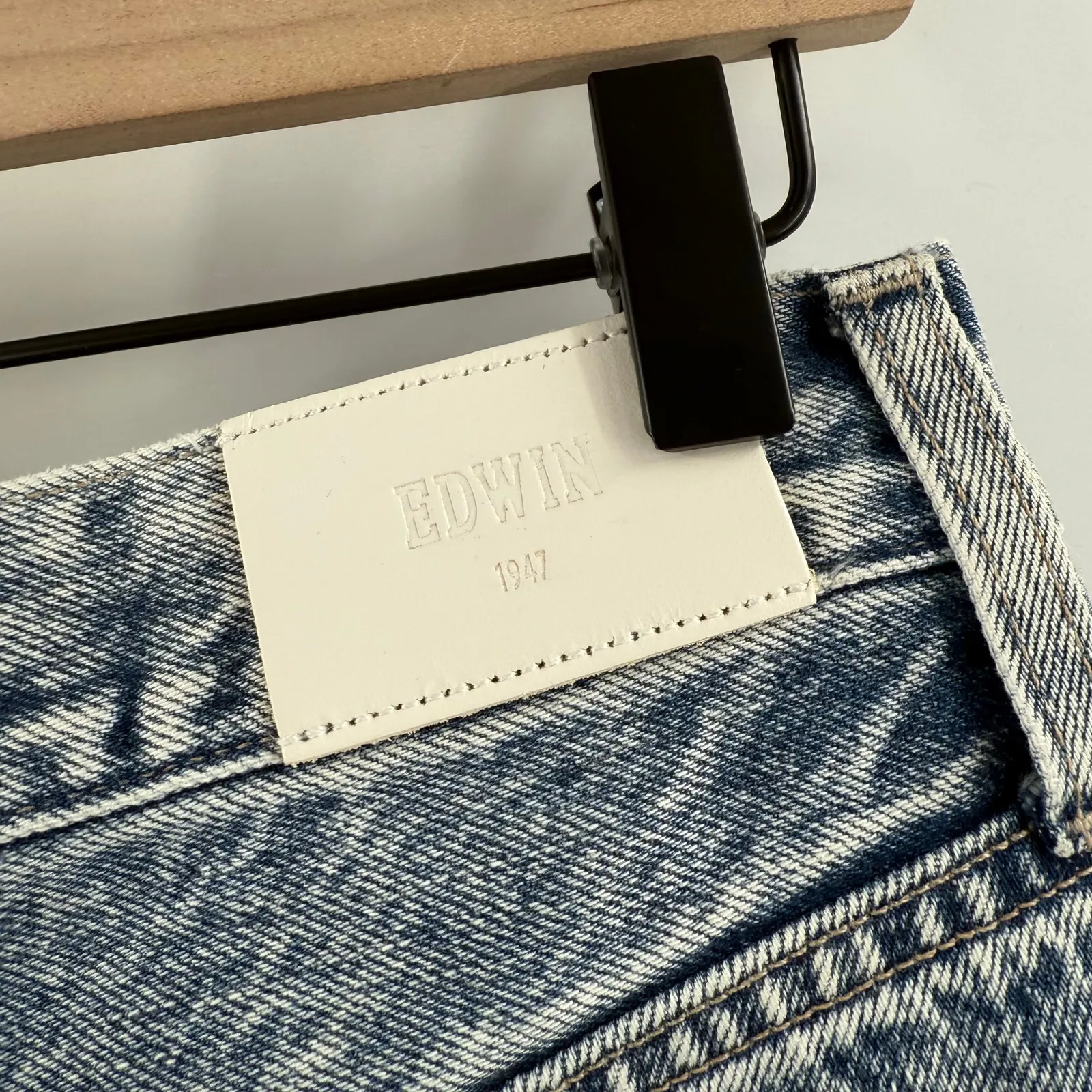 Edwin Jeans Size 26 NWT Anderson Ankle 90s Saturn Acid Wash Denim High Rise Blue - Image 12