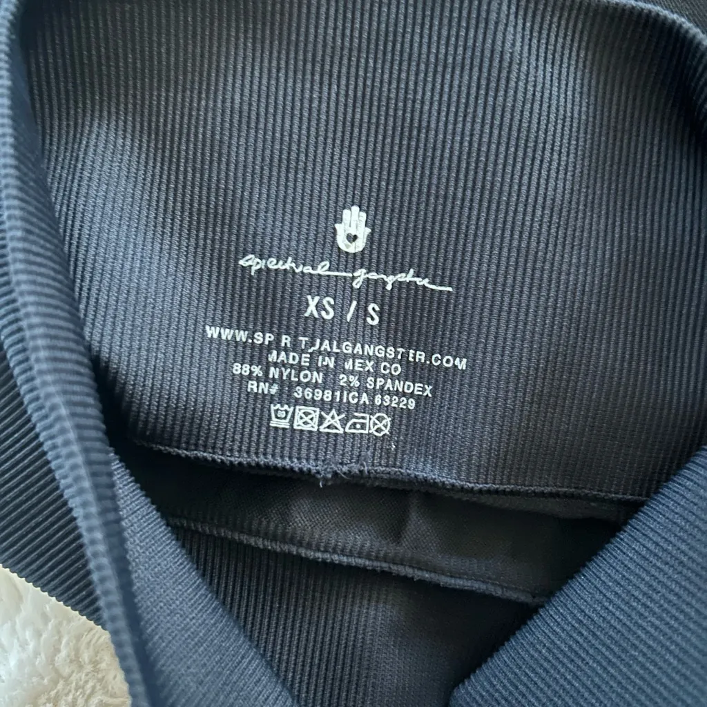 Spiritual Gangster NWOT black biker shorts size XS/S - Image 3