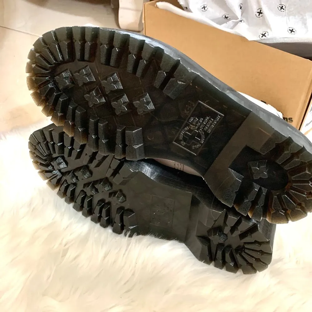 Dr. Martens Jetta Zipped Leather Platform Boot in White - Image 10