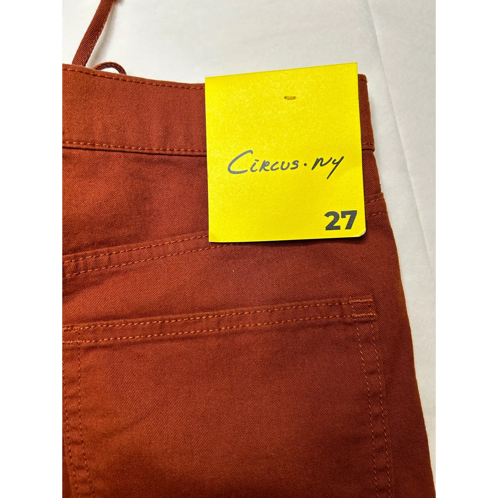 Circus NY by Sam Edelman Lace-UP Bootcut Crop Jeans in Brandy Brown. Size 27 NWT - Image 7